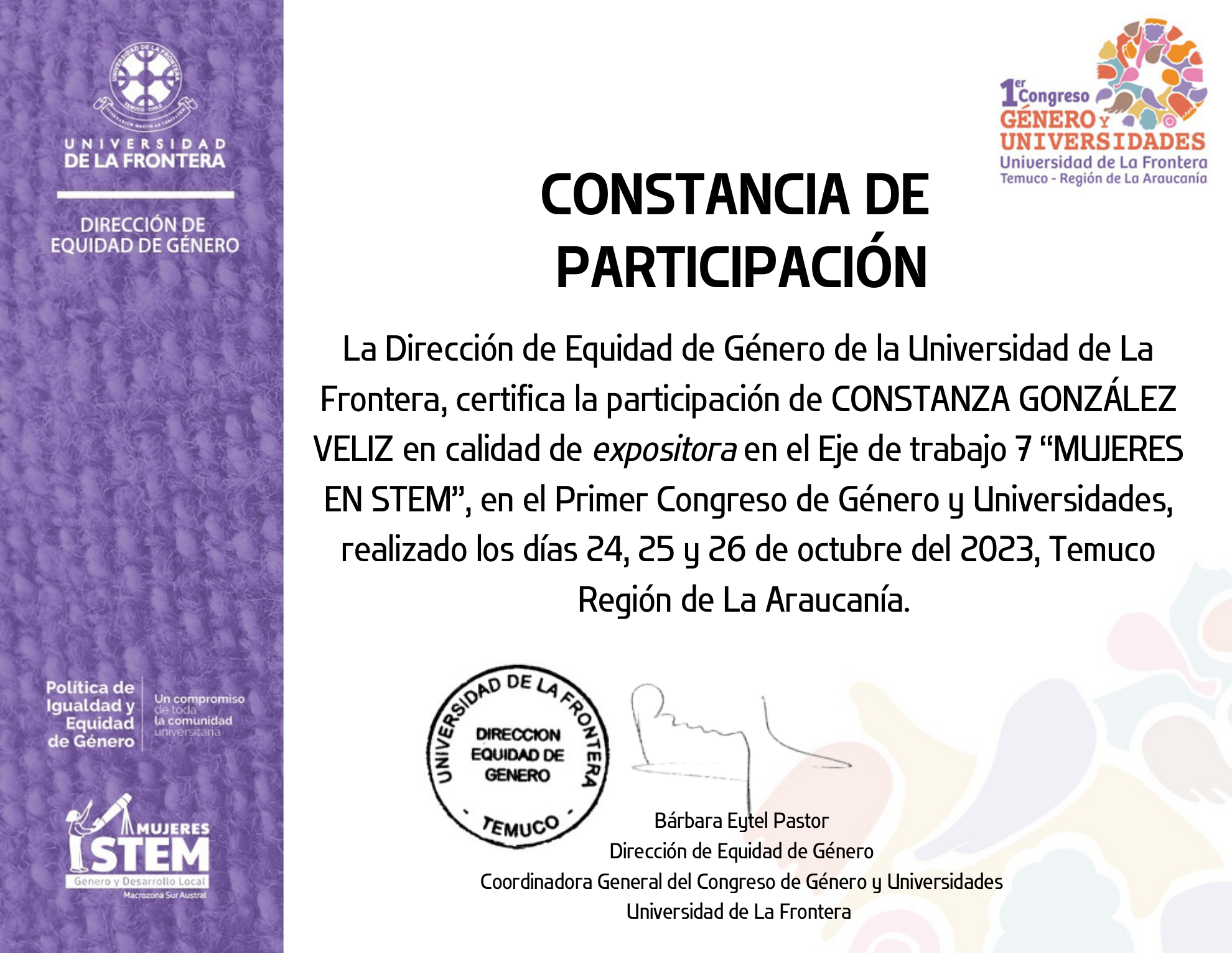 Congreso de Género y Universidades