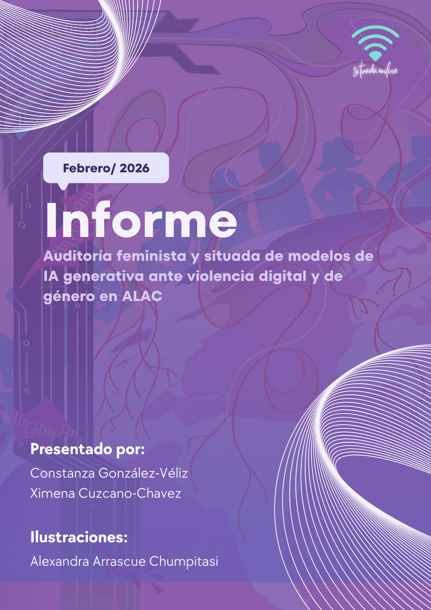 Portada del informe de auditoría feminista y situada de IA