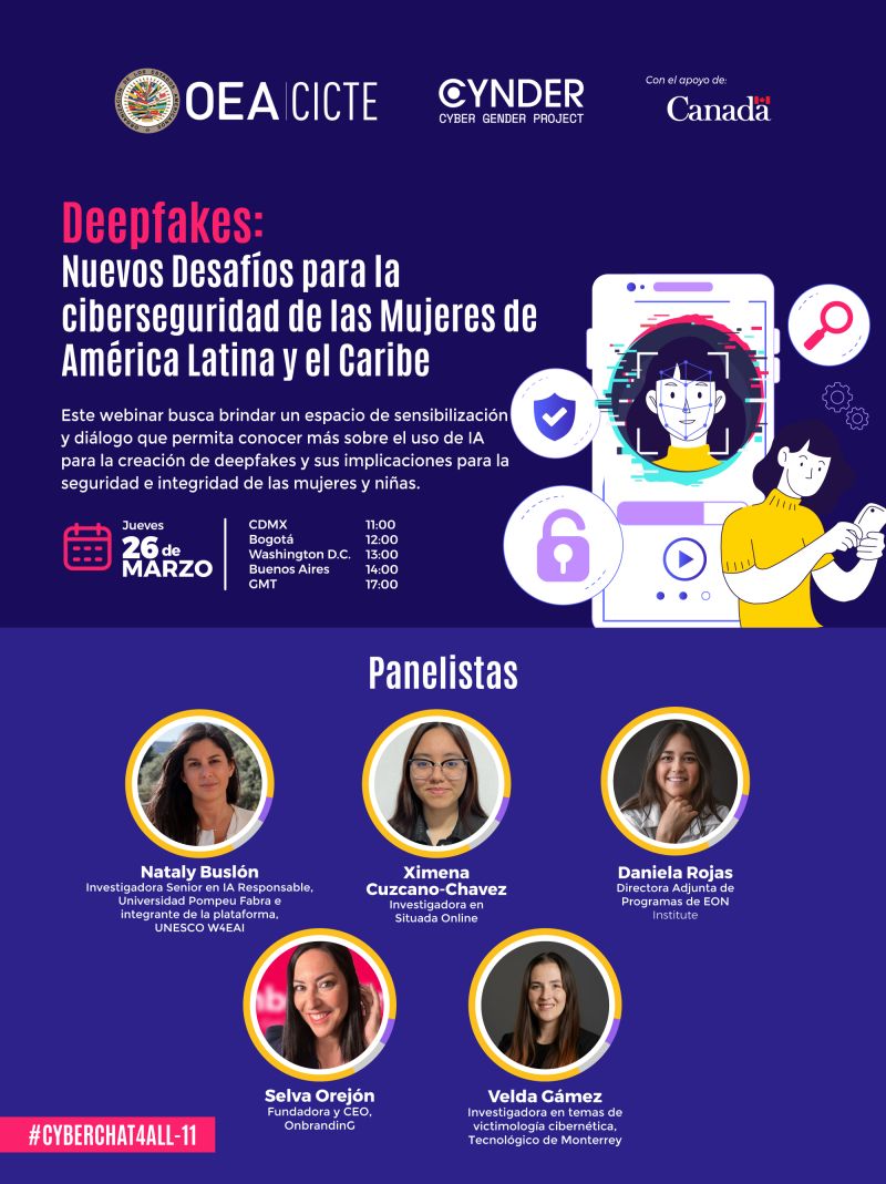 Afiche oficial del panel OEA